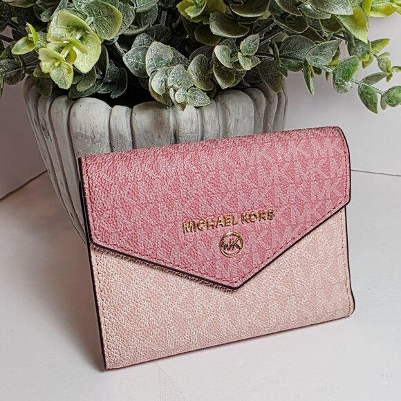 Michael Kors Jet Set Small Trifold Wallet - Picture 1 of 11